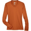 Custom Womens Zone Performance Long Sleeve T-Shirt Sport Burnt Orange