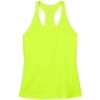 Custom Womens Zone Performance Racerback Tank Safety Yellow