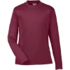 Custom Youth Zone Performance Long Sleeve T-Shirt Sport Maroon