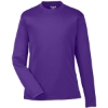 Custom Youth Zone Performance Long Sleeve T-Shirt Sport Purple