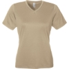 Custom Womens Zone Performance Mesh T-Shirt Desert Khaki