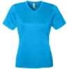 Custom Womens Zone Performance Mesh T-Shirt Electric Blue