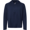 Custom Mens Qualify Quarter-Zip Hooded Pullover Sport Dark Navy