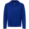 Custom Mens Qualify Quarter-Zip Hooded Pullover Sport Royal