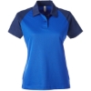 Custom Womens Command Snag-Protection Colorblock Polo Sport Royal/ Sport Dark Navy