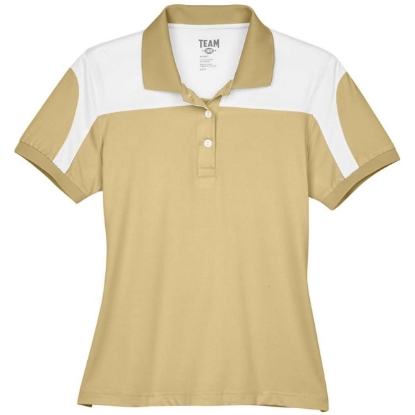 Custom Womens Victor Performance Polo Sport Vegas Gold