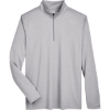 Custom Mens Zone Sonic Heather Performance Quarter-Zip Pullover Athletic Heather