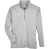 Custom Youth Zone Sonic Heather Performance Quarter-Zip Pullover Athletic Heather