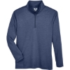 Custom Youth Zone Sonic Heather Performance Quarter-Zip Pullover Sport Dark Navy Heather