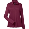 Custom Womens Zone Performance Quarter-Zip Pullover Sport Maroon