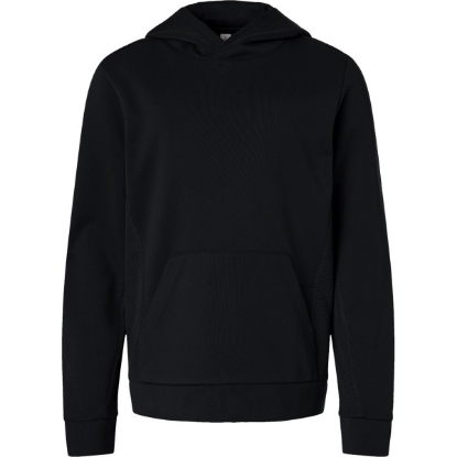 Custom Youth Squad Hooded Tech Fleece Pullover Black