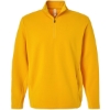 Custom Unisex Squad Cadet Quarter-Zip Tech Fleece Pullover Sport Athletic Gold