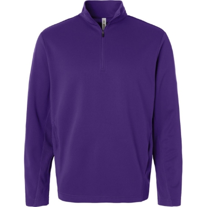 Custom Unisex Squad Cadet Quarter-Zip Tech Fleece Pullover Sport Purple