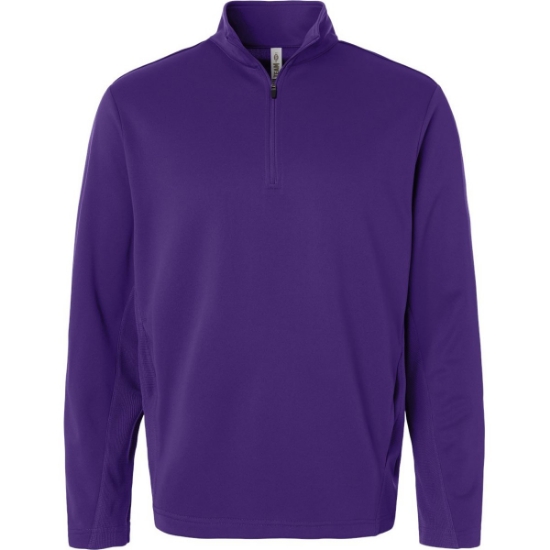 Custom Unisex Squad Cadet Quarter-Zip Tech Fleece Pullover Sport Purple