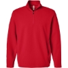 Custom Unisex Squad Cadet Quarter-Zip Tech Fleece Pullover Sport Red