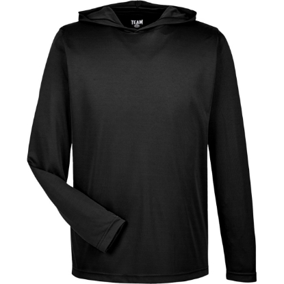 Custom Mens Zone Performance Hooded T-Shirt Black