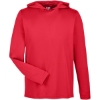 Custom Mens Zone Performance Hooded T-Shirt Sport Red
