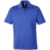 Custom Mens Zone Sonic Heather Performance Polo Sport Royal Heather