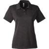 Custom Womens Zone Sonic Heather Performance Polo Black Heather