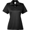 Custom Womens Zone Performance Polo Black