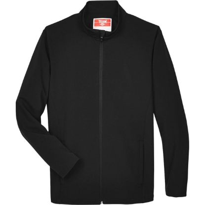 Custom Mens Leader Soft Shell Jacket Black