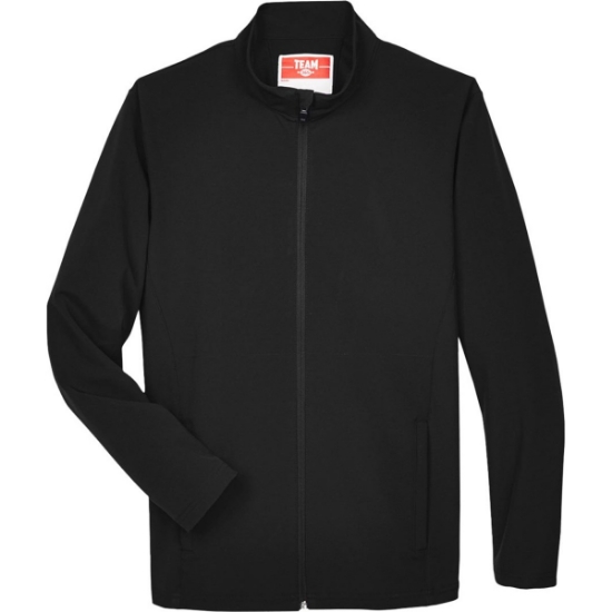 Custom Mens Leader Soft Shell Jacket Black
