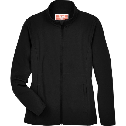 Custom Womens Leader Soft Shell Jacket Black