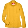 Custom Womens Leader Soft Shell Jacket Sport Athletic Gold