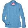 Custom Womens Leader Soft Shell Jacket Sport Light Blue