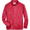 Custom Mens Campus Microfleece Jacket Sport Red