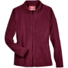 Custom Womens Campus Microfleece Jacket Sport Maroon