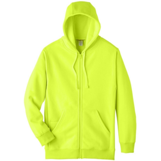Custom Unisex Zone HydroSport™ Heavyweight Full-Zip Hooded Sweatshirt Safety Yellow