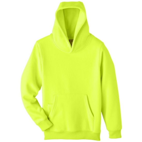 Custom Youth Zone HydroSport™ Heavyweight Hooded Sweatshirt Safety Yellow