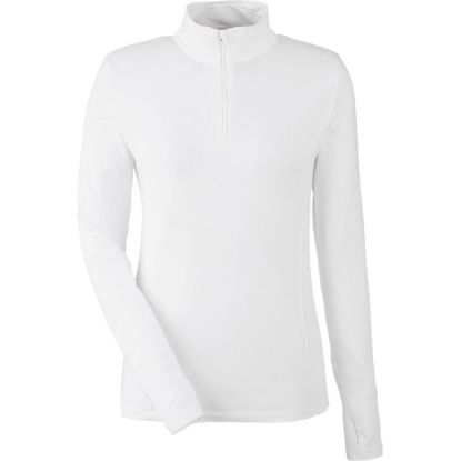 Custom Womens Recess Quarter-Zip Pullover White