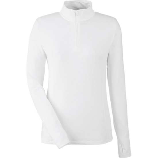 Custom Womens Recess Quarter-Zip Pullover White
