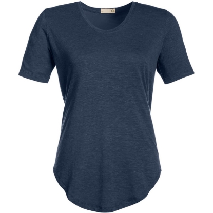 Custom Womens Longline T-Shirt Classic Navy