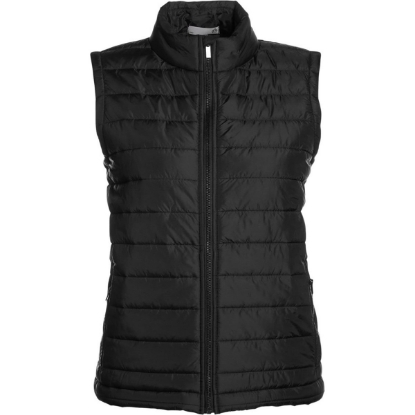 Custom Womens Quilted Puffer Vest Black