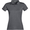 Custom Womens Air Lightweight Polo Black Heather
