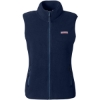Custom Womens Harbor Fleece Vest Vineyard Navy