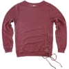 Custom Women’s Enzyme-Washed Rally Crewneck Sweatshirt Garnet