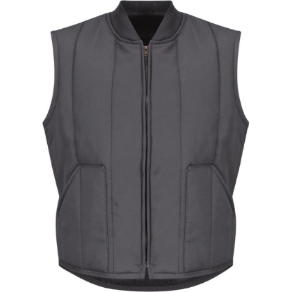 Custom Mens Quilted Vest Charcoal
