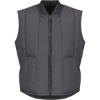 Custom Mens Tall Quilted Vest Charcoal