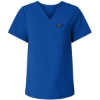 Custom Womens Rhena Essential 1-Pocket Scrub V-Neck Top Royal Blue