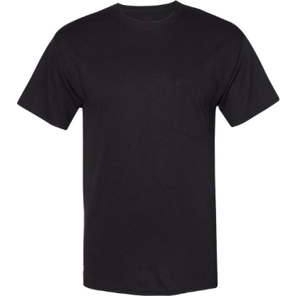 Custom Unisex Workwear Pocket T-Shirt Black