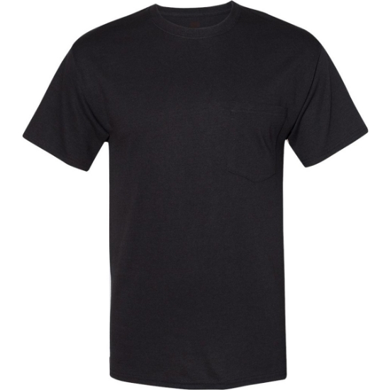 Custom Unisex Workwear Pocket T-Shirt Black