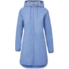 Custom Womens Vintage Hooded Rain Jacket Blue Iris