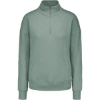 Custom Womens Cloud Fleece Quarter-Zip Sweatshirt Greenstone