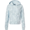 Custom Womens Maddie Floral Print Hooded Sweatshirt Arctic Blue