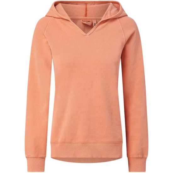 Custom Womens Coastal Color™ Hooded Sweatshirt Tangy Tangerine