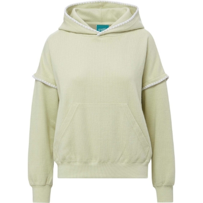 Custom Womens Mood & Vibe™ Teegan Crafty Hooded Sweatshirt Matcha